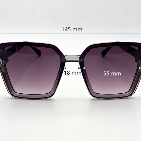 NEW Big Bling Black Oversized Sunglasses Designer Style! - Picture 5 of 5